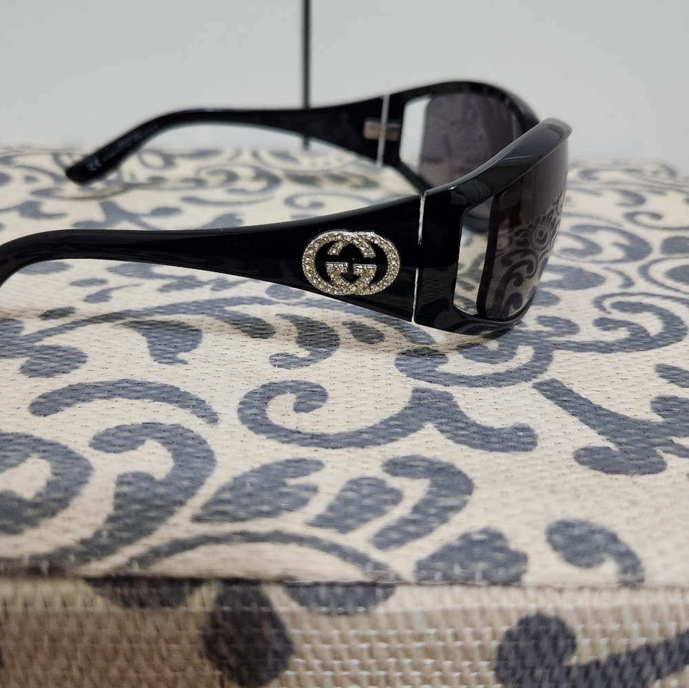 SOLD!!!!  VINTAGE Gucci GG 2989/S/STRASS sunglasses with Crystal GG Logo - Picture 4 of 11